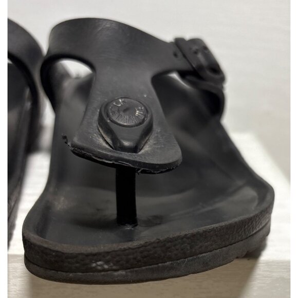 Birkenstock Kids Sandals Gizeh Black EVA Adjustable Strap Size 33 1.5-2 US - Picture 5 of 14